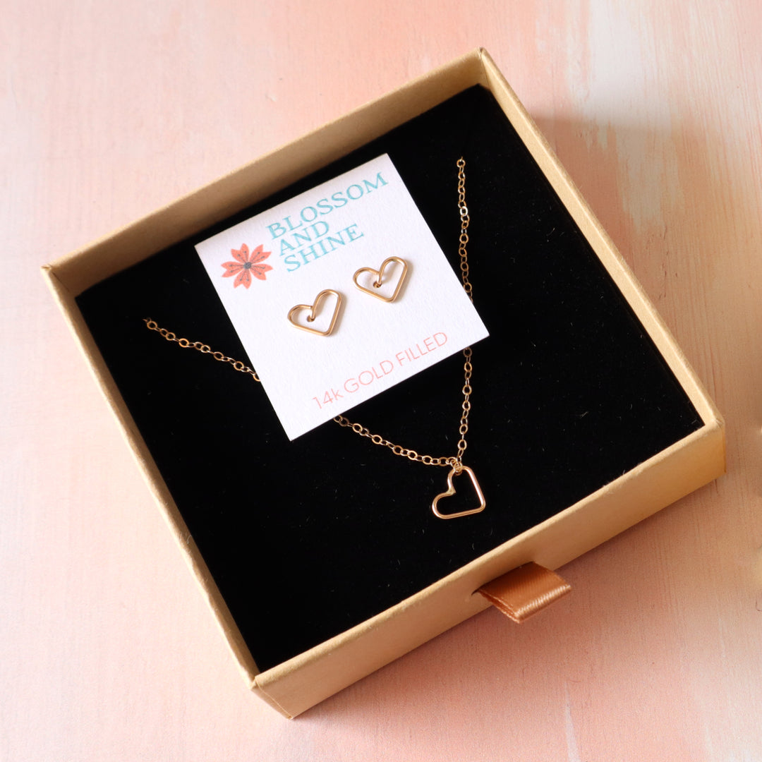 Heart Jewelry Gift Set