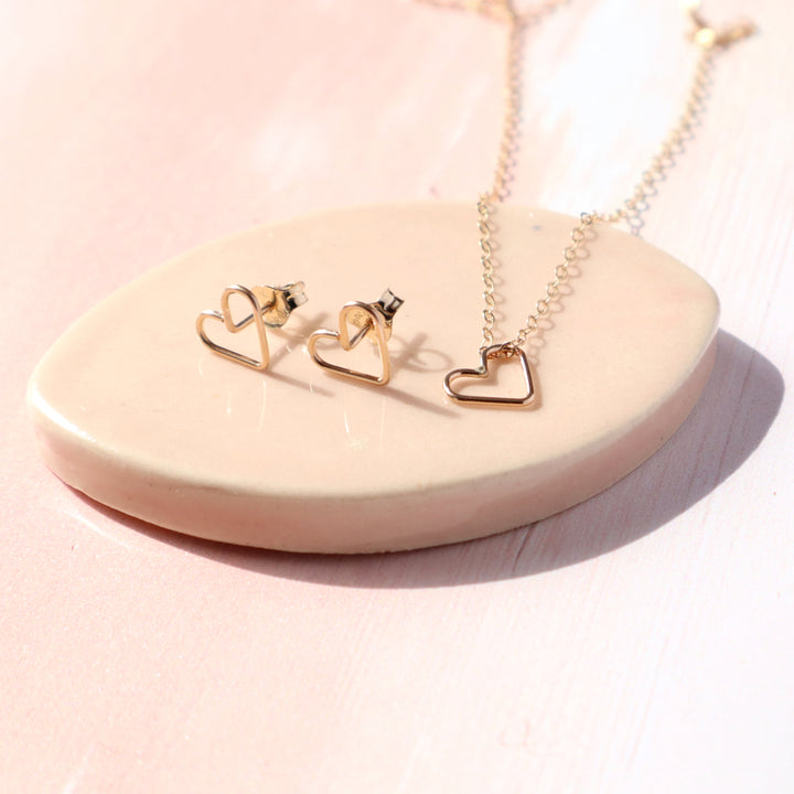 Heart Jewelry Gift Set