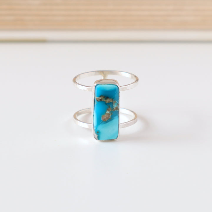 One of a Kind Kingman Turquoise Ring - Size 7